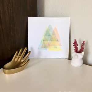 Original Artwork | Watercolor Painting | 8in x 8in | Boho Minimalist | Serenity